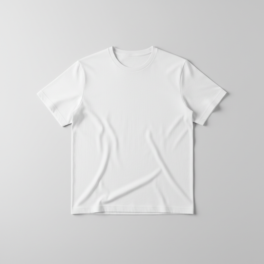 Camiseta blanca - Fondo gris claro