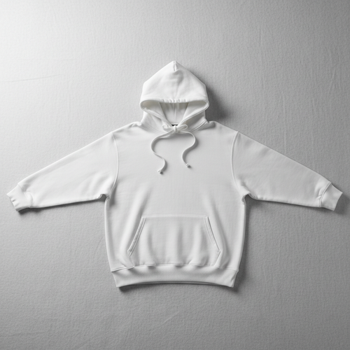 Sudadera blanca - Fondo gris claro